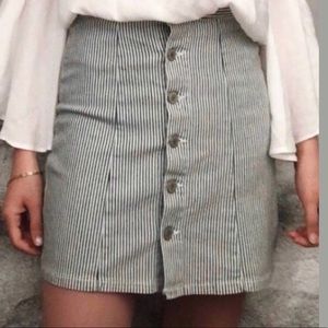 Blue and white stripped Brandy Skirt